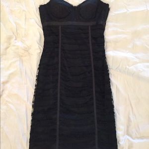 La perla black lace cocktail dress